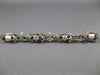ANTIQUE 1.0CT OLD MINE DIAMOND & PEARL 14K WHITE GOLD FLOWER PIN BROOCH #19162