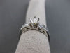 ESTATE .48CT DIAMOND 14KT WHITE GOLD BAGUETTE SEMI MOUNT ENGAGEMENT RING #17814