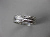 ANTIQUE 14K WHITE GOLD 3D HANDCRAFTED FILIGREE ETERNITY WEDDING BAND RING #18955