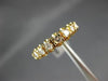 ESTATE .42CT DIAMOND 14KT YELLOW GOLD 7 STONE FILIGREE ANNIVERSARY RING #2771