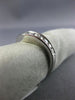 ESTATE WIDE .55CT ROUND DIAMOND 14KT WHITE GOLD "V" SHAPE ANNIVERSARY RING #1943