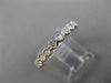 ESTATE .47CT DIAMOND 14KT WHITE GOLD FILIGREE ETERNITY ANNIVERSARY RING #25988