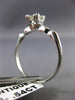 ANTIQUE .62CT ROUND DIAMOND PLATINUM 3D FILIGREE FISHTAIL ENGAGEMENT RING #22181