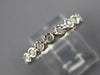 ESTATE .40CT DIAMOND 14KT WHITE GOLD 3D ETERNITY ANNIVERSARY WEDDING RING #26487