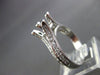 ESTATE .46CT DIAMOND 3D PRONG 18KT WHITE GOLD SEMI MOUNT ENGAGEMENT RING #187