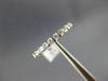 ESTATE .25CT DIAMOND 14KT WHITE GOLD CHANNEL BAR SEMI ETERNITY ANNIVERSARY RING