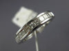 ESTATE .75CT DIAMOND 18KT WHITE GOLD 3D CLASSIC CHANNEL WEDDING ANNIVERSARY RING