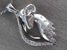 ESTATE .34CT ROUND DIAMOND 14KT WHITE GOLD 3D CLASSIC HAPPY RAM FLOATING PENDANT