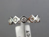 ESTATE .80CT DIAMOND 14KT WHITE GOLD 3D ETERNITY WEDDING ANNIVERSARY RING #7017