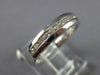ESTATE .25CT DIAMOND 18K WHITE GOLD 3D SEMI ETERNITY CHANNEL ANNIVERSARY RING