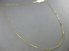 ESTATE .18CT ROUND DIAMOND 18KT YELLOW GOLD 3D CLASSIC BAR BY THE YARD NECKLACE