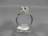 ESTATE EXTRA LARGE 2.72CT WHITE & BLACK DIAMOND 14KT WHITE GOLD 3D COCKTAIL RING