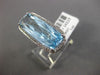 ESTATE LARGE 10.76CT DIAMOND & AAA BLUE TOPAZ 14KT WHITE GOLD 3D HALO FUN RING