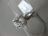 ESTATE .34CT DIAMOND 18KT WHITE GOLD 3D FILIGREE HALO SEMI MOUNT ENGAGEMENT RING