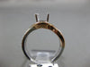 ESTATE WIDE .15CT DIAMOND 14KT WHITE & ROSE GOLD 3D SEMI MOUNT ENGAGEMENT RING