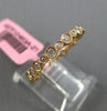 ESTATE .45CT DIAMOND 18K ROSE GOLD 3D FILIGREE ETERNITY WEDDING ANNIVERSARY RING