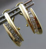 ESTATE .40CT DIAMOND PRINCESS 14KT YELLOW GOLD 5 STONE UMBRELLA CLIP ON EARRINGS