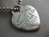 ESTATE LONG SILVER PLEASE RETURN TO TIFFANY & CO NEW YORK HEART PENDANT #2386