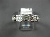 ESTATE 1.35CT ROUND & PRINCESS DIAMOND 14KT WHITE GOLD 3D ANNIVERSARY RING #1849