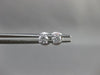 ESTATE .50CT ROUND DIAMOND 14K WHITE GOLD 4 PRONG SCREW BACK EARRINGS 4mm #19450