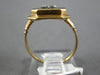 ANTIQUE WIDE .02CT OLD MINE DIAMOND & AAA ONYX 14K TWO TONE GOLD 3D HEXAGON RING