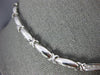 ESTATE 1.0CT DIAMOND 14KT WHITE GOLD CLASSIC PRINCESS INVISIBLE X LOVE NECKLACE