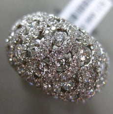 ESTATE LARGE 2.83CT DIAMOND 18KT WHITE GOLD MULTI ROW ETOILE SEMI ETERNITY RING