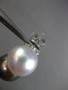EXTRA LARGE .28CT DIAMOND AAA SOUTH SEA & TAHITIAN PEARLS 18KT GOLD 3D EARRINGS