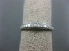 ESTATE .21CT DIAMOND 14KT WHITE GOLD 3D SEMI ETERNITY WEDDING ANNIVERSARY RING