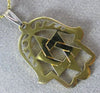 ESTATE LARGE 14KT YELLOW GOLD HANDCRAFTED STAR OF DAVID FLOATING PENDANT #18930