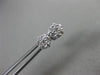 ESTATE .25CT DIAMOND 14KT WHITE GOLD 3D CLASSIC CLUSTER FLOWER STUD EARRINGS