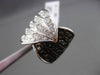 ESTATE WIDE 1.96CTW BLACK & WHITE DIAMOND 18KT WHITE GOLD FILIGREE FUN RING