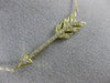ESTATE .10CT DIAMOND 14KT YELLOW GOLD 3D CLASSIC CUPIDS ARROW LOVE NECKLACE