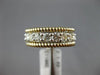 ESTATE WIDE 1.02CT DIAMOND 14KT 2 TONE GOLD SEMI ETERNITY ROPE ANNIVERSARY RING