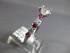 ESTATE 1.87CT DIAMOND & AAA PINK SAPPHIRE 14K WHITE GOLD CLASSIC ENGAGEMENT RING