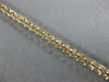 ESTATE 2.0CT ROUND CUT DIAMOND 14KT YELLOW GOLD 3D CLASSIC 2mm TENNIS BRACELET