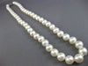 ESTATE AAA 8MM SOUTH SEA PEARL 14KT WHITE GOLD 3D CLASSIC NECKLACE #26211
