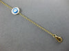 ESTATE .27CT DIAMOND AAA TURQUOISE & MOTHER OF PEARL 18K YELLOW GOLD 3D BRACELET