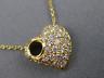 ESTATE .40CT DIAMOND 14KT YELLOW GOLD 3D CLASSIC PUFFED HEART PENDANT #22986