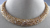ESTATE LARGE GIA 42.93CT PINK DIAMOND 18KT ROSE GOLD CLUSTER ETERNITY NECKLACE