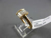 ESTATE WIDE .38CT ROUND & PRINCESS DIAMOND 14KT ROSE GOLD 3D SQUARE FUN RING