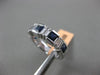 ESTATE 1.61CT DIAMOND & SAPPHIRE 14KT WHITE GOLD 3D SEMI ETERNITY WEDDING RING