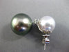 EXTRA LARGE .28CT DIAMOND AAA SOUTH SEA & TAHITIAN PEARLS 18KT GOLD 3D EARRINGS