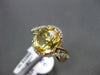 ESTATE 3.09CT DIAMOND & EXTRA FACET YELLOW TOPAZ 14KT YELLOW GOLD INFINITY RING