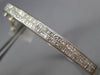 ESTATE 2.50CT PRINCESS CUT DIAMOND 14KT WHITE GOLD 2 ROW CLASSIC BANGLE BRACELET