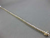ESTATE 2.0CT ROUND CUT DIAMOND 14KT YELLOW GOLD 3D CLASSIC 2mm TENNIS BRACELET
