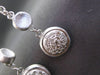 ESTATE .32CT DIAMOND 14KT WHITE GOLD MULTI STRAND CIRCULAR DROP HANGING EARRINGS