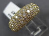 ANTIQUE WIDE 2.0CT DIAMOND 14K YELLOW GOLD PAVE MULTI ROW ANNIVERSARY RING #3544