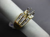 ESTATE LARGE 1.15CT DIAMOND 14K YELLOW GOLD 6 PRONG SEMI MOUNT ENGAGEMENT RING