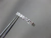 ESTATE .75CT ROUND CUT DIAMOND 14KT WHITE GOLD CLASSIC SIX STONE HUGGIE EARRINGS